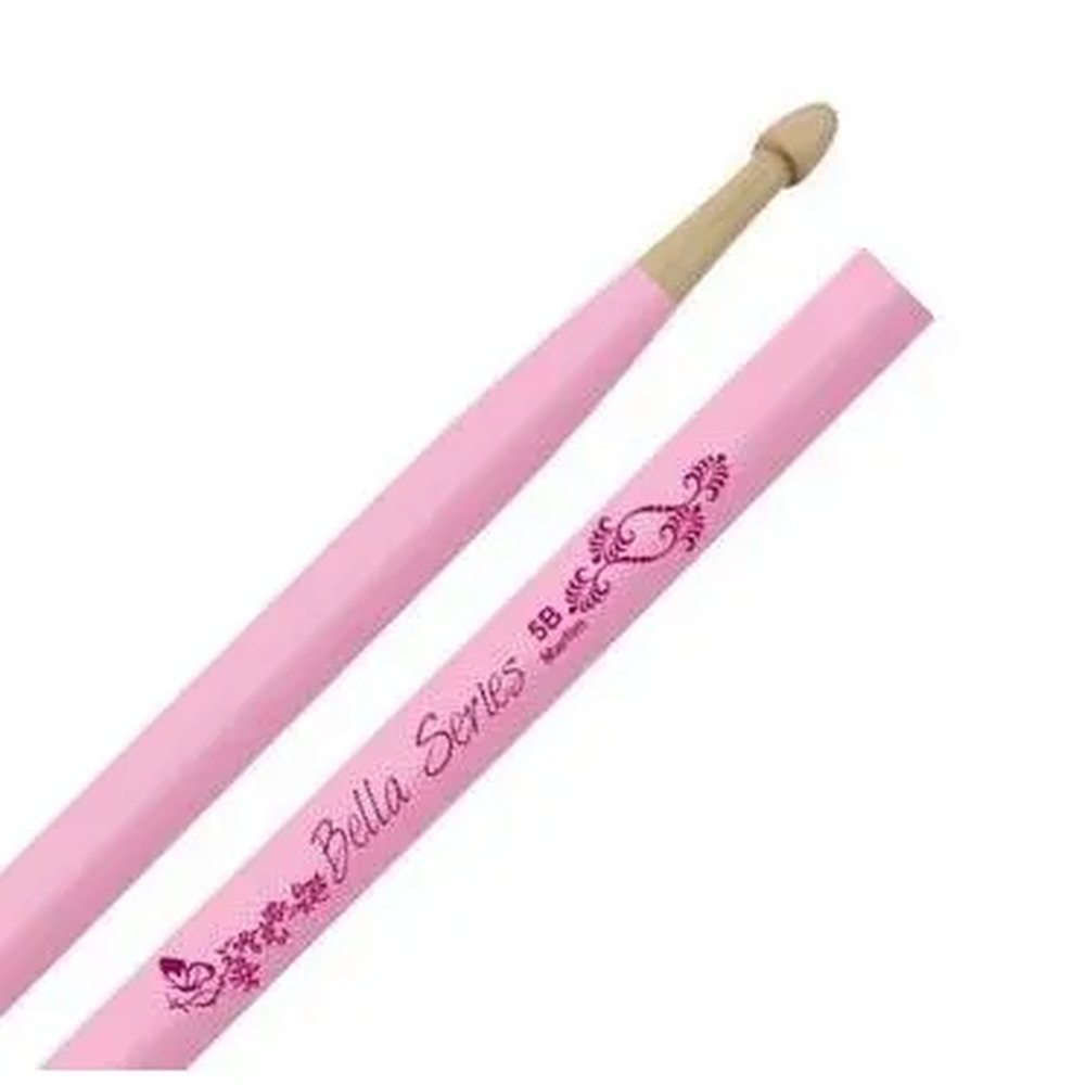 Baqueta Liverpool Bella Series Marfim Padrão 5B Rosa LB-5BM com Ponta de Madeira