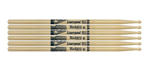 Baqueta Liverpool Hickory 5a Ponta Madeira Hy-5am (3 Pares)*