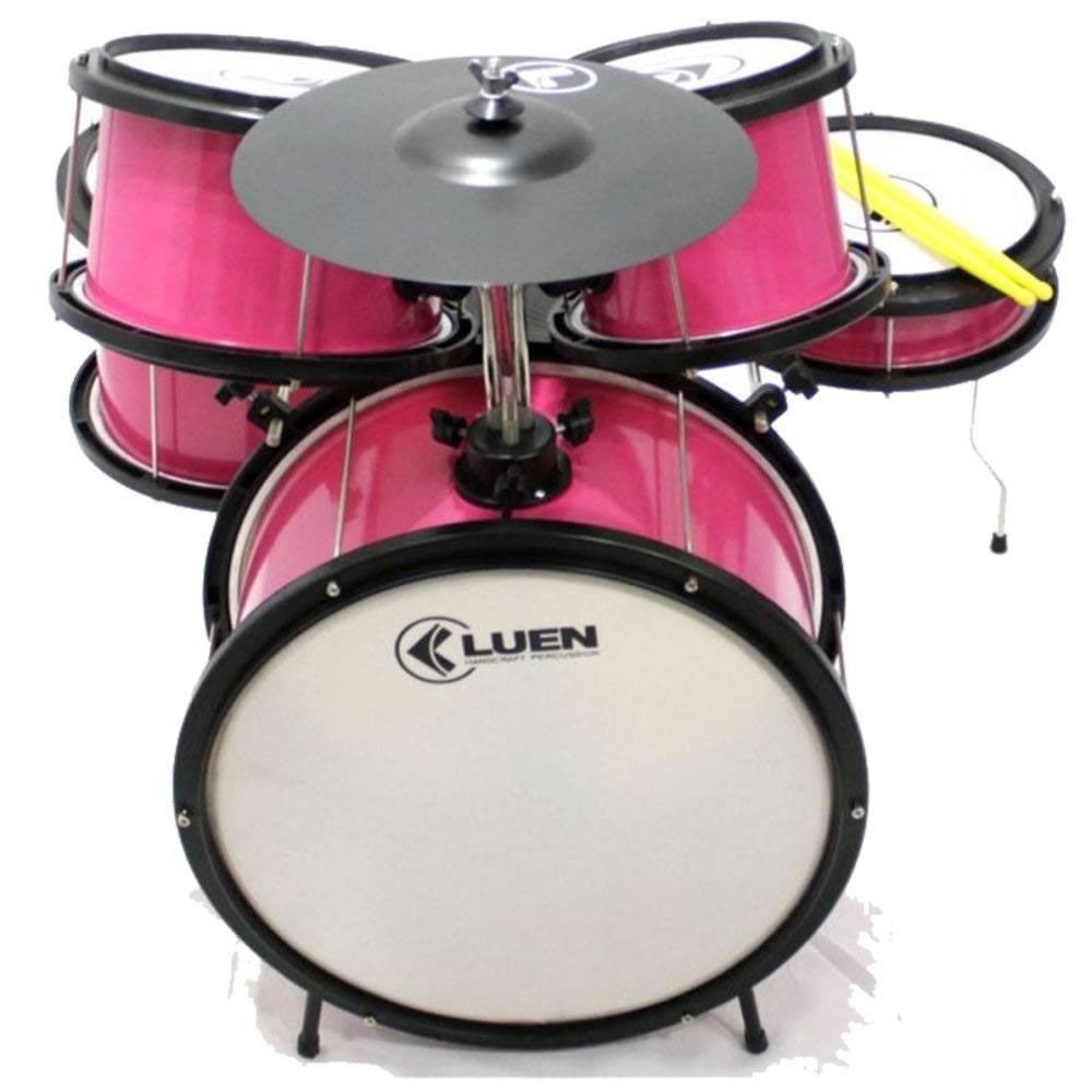 Bateria Infantil Luen 44003RS Pop Rosa