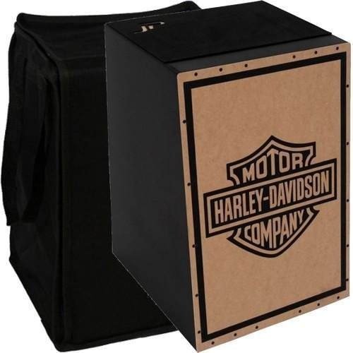 Cajon Acústico Estampa Harley Davidson Tampo Hdf Com Capa