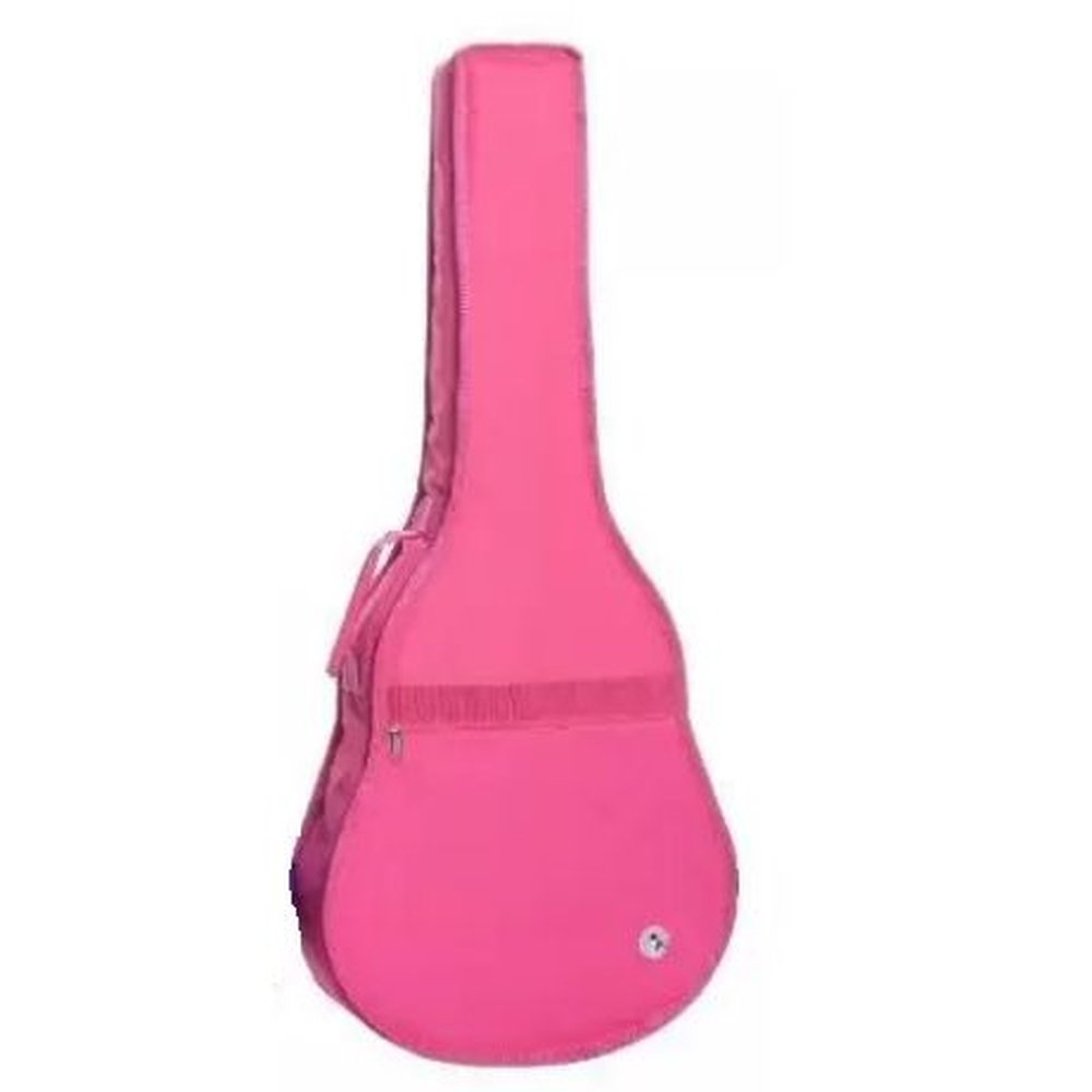 Capa Luxo p/ Violão Clássico Acolchoada Rosa - JPG