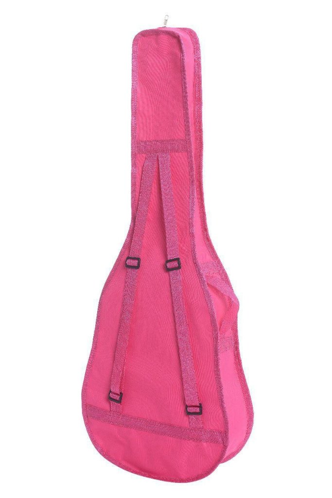 Capa Luxo p/ Violão Infantil 3/4 Acolchoada - Cor de Rosa