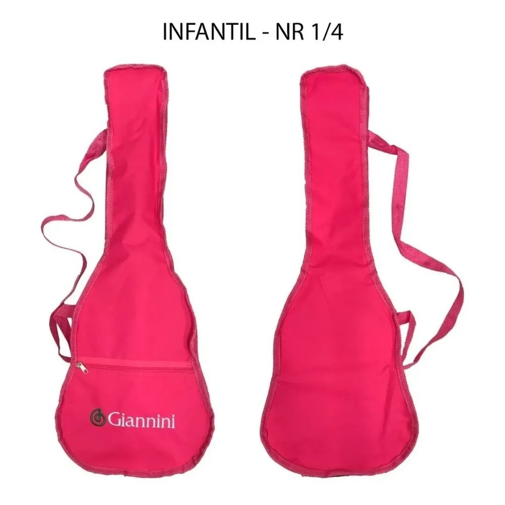 Capa Simples Para Violão Giannini Infantil Nr 1/4 Rosa