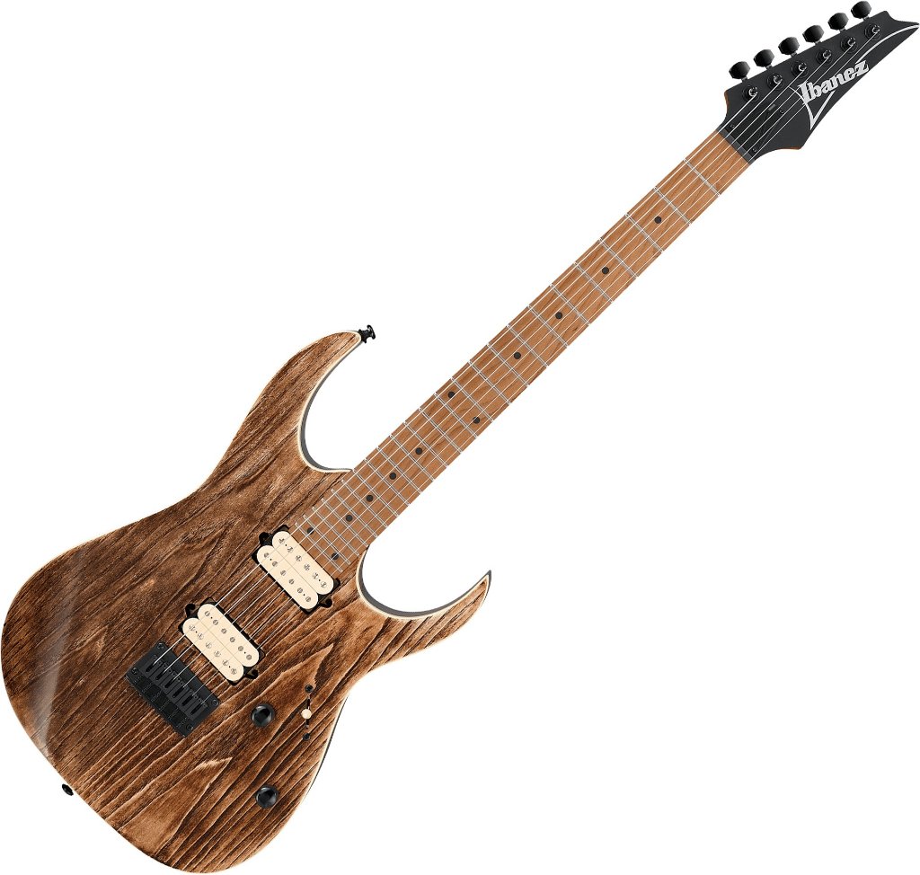 Guitarra Ibanez RG421HPAM ABL Antique Brown Stained Low Gloss com Tampo Ash e Captadores DiMarzio Air Norton/Tone Zone HH