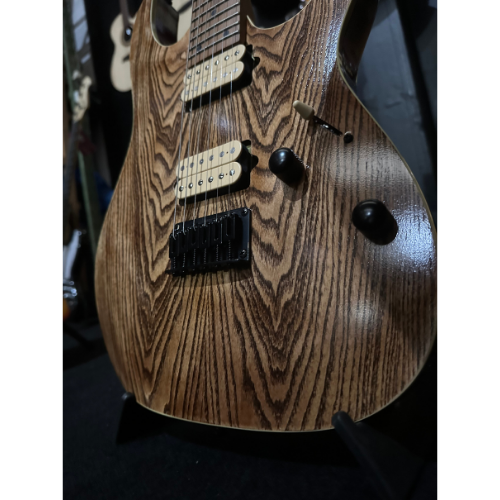Guitarra Ibanez RG421HPAM ABL Antique Brown Stained Low Gloss com Tampo Ash e Captadores DiMarzio Air Norton/Tone Zone HH