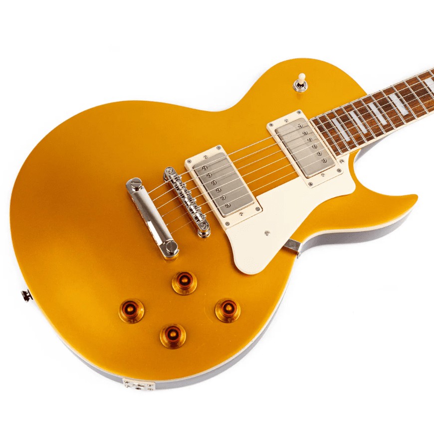 Guitarra Les Paul Cort Classic Rock cr 200 gt Gold Top Dourada