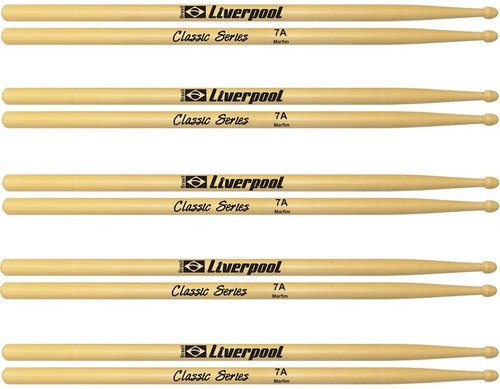 Kit 10 Baquetas Para Bateria Ll7am Liverpool Envio 24 H R S