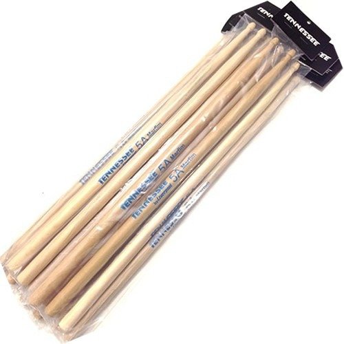 Kit 10 Baquetas Ponta Madeira Tenneessee 5a Liverpool