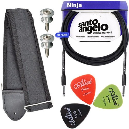 Kit Cabo Santo Angelo P10 Ninja 3M Com Correia E Acessórios