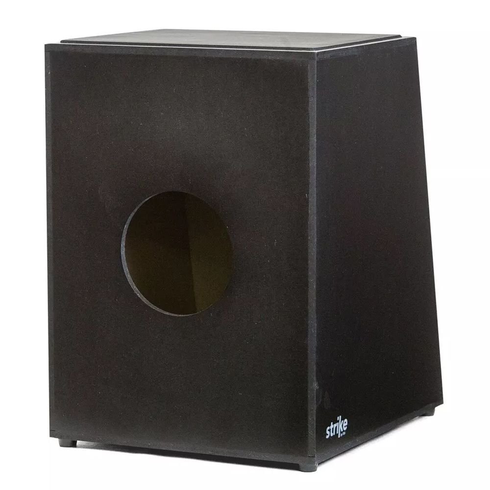 Kit Cajon Fsa Strike Fé Jesus Deus Acústico Capa Vassourinha