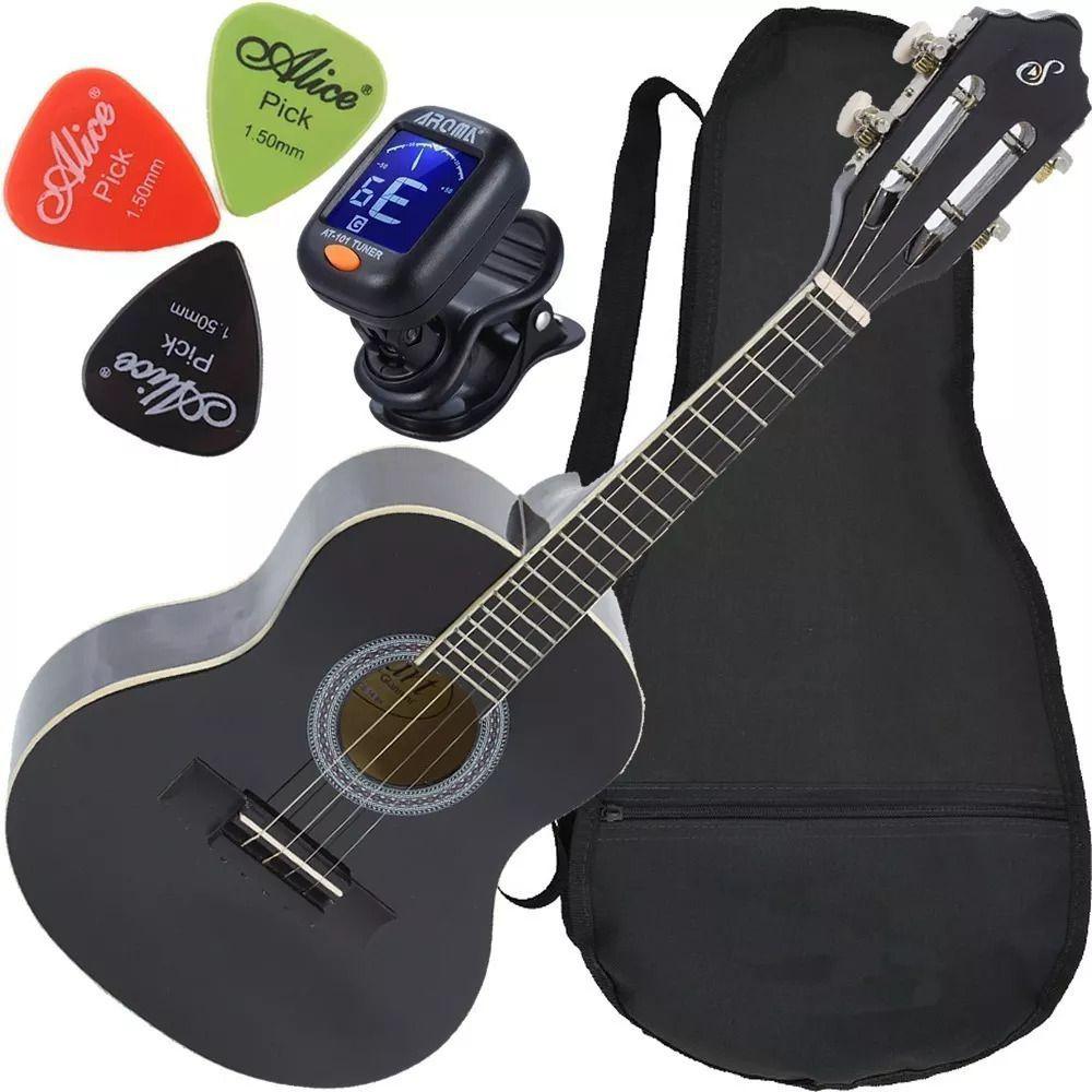 Kit Cavaquinho Acústico Giannini CS14 Preto