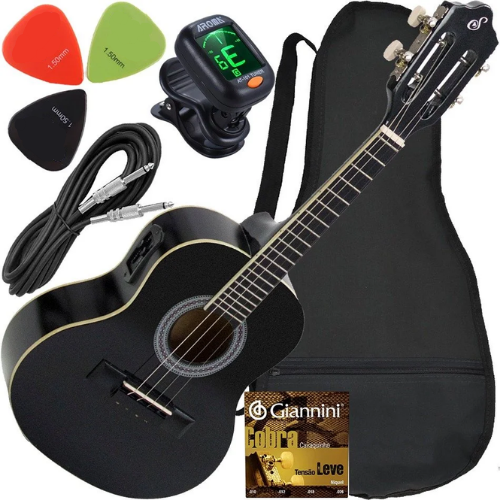 Kit Cavaquinho Eletroacústico Eq Passivo C/ Acessórios Cs14 Ep Giannini