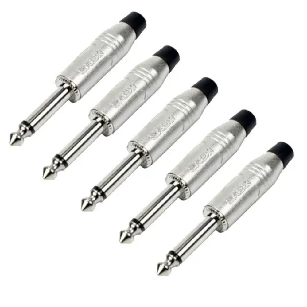 Kit com 5 conectores Santo Angelo P10 Mono Niquelado SA2X