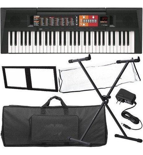 Kit Completo Teclado Yamaha 61 Teclas Multi Funções Psr-f51