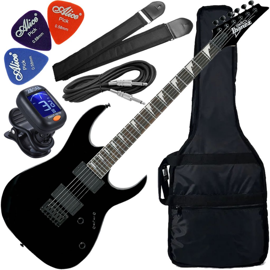 Kit Guitarra Ibanez GRG121 DX HH Black Flat BKF Gx01