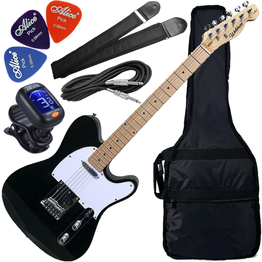 Kit Guitarra Waldman GTE-100 Telecaster Preto Gx01