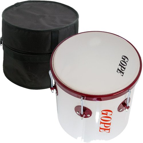 Kit Repique De Mão Gope 30x11 Pol Lal3011 Alumínio C/ Capa
