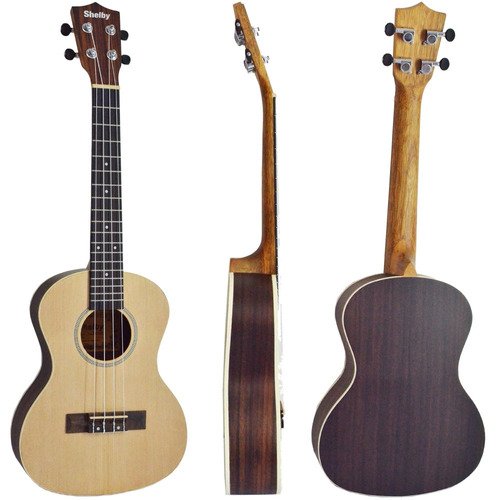 Kit Ukulele Acústico Shelby Tenor Bag Afinador Palheta Su25r