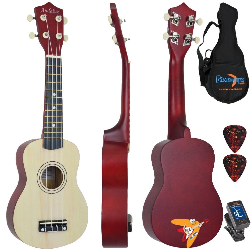 Kit Ukulele Acústico Soprano Uks01 Nt Andaluz Completoz
