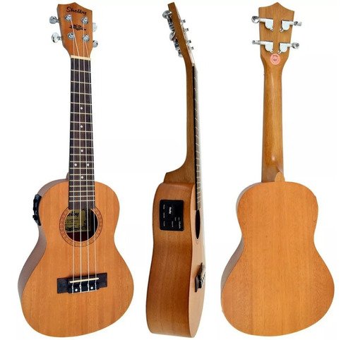 Kit Ukulele Shelby Concerto Elétrico C/ Equalizador Su23me