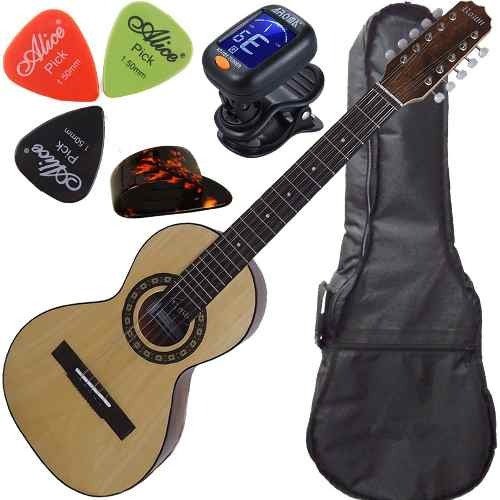 Kit Viola Caipira Acústica Rozini Rv151 C/ Capa + Acessórios