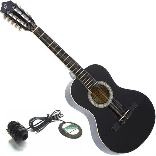 Kit Viola Giannini Caipira Eletroacústica Canhota Vs14 Bk