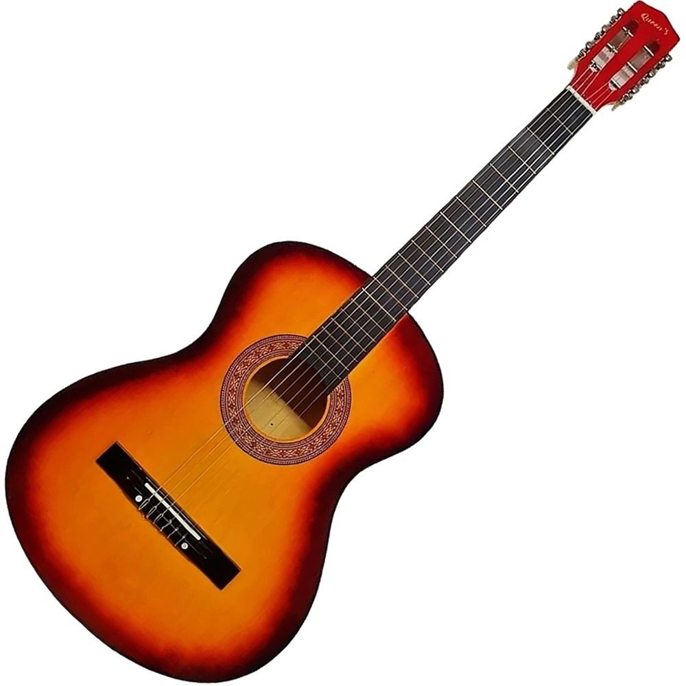 Kit Violão Barato Clássico Estudante Acústico Nylon Sunburst
