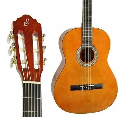 Kit Violão Eletroacústico Clássico Aço S14 Giannini Natural