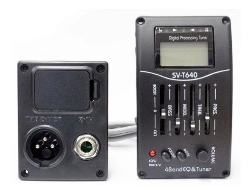Kit Violão Giannini Elétrico Canhoto Eq 4 Bandas S14 Eq Bk