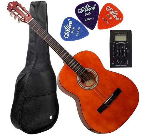 Kit Violão Giannini Elétrico Canhoto Eq 4 Bandas S14 Eq Nt
