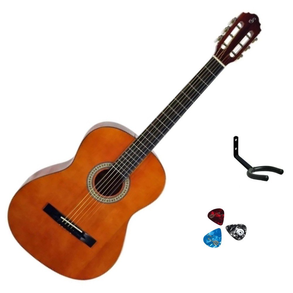 Kit Violão Giannini Start Estudo S14 Corda Aço Natural + Suporte de Parede