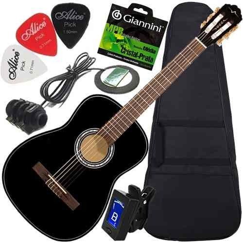 Kit Violão Vogga Eletroacústico Nylon Capa Afinador Vca104