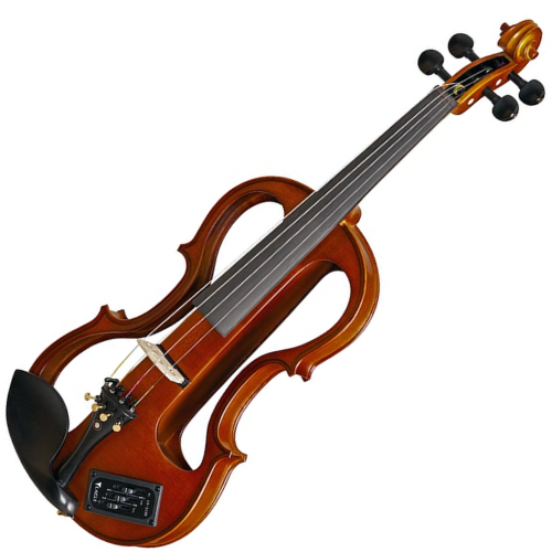 Kit Violino Elétrico Eagle EV744 4/4 Completo com Arco Breu Afinador Cromático Espaleira e Suporte de Partitura