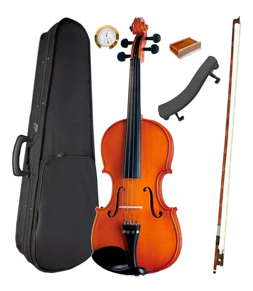 Kit Violino Michael 4/4 Vnm40 + Estojo Espaleira Acessórios