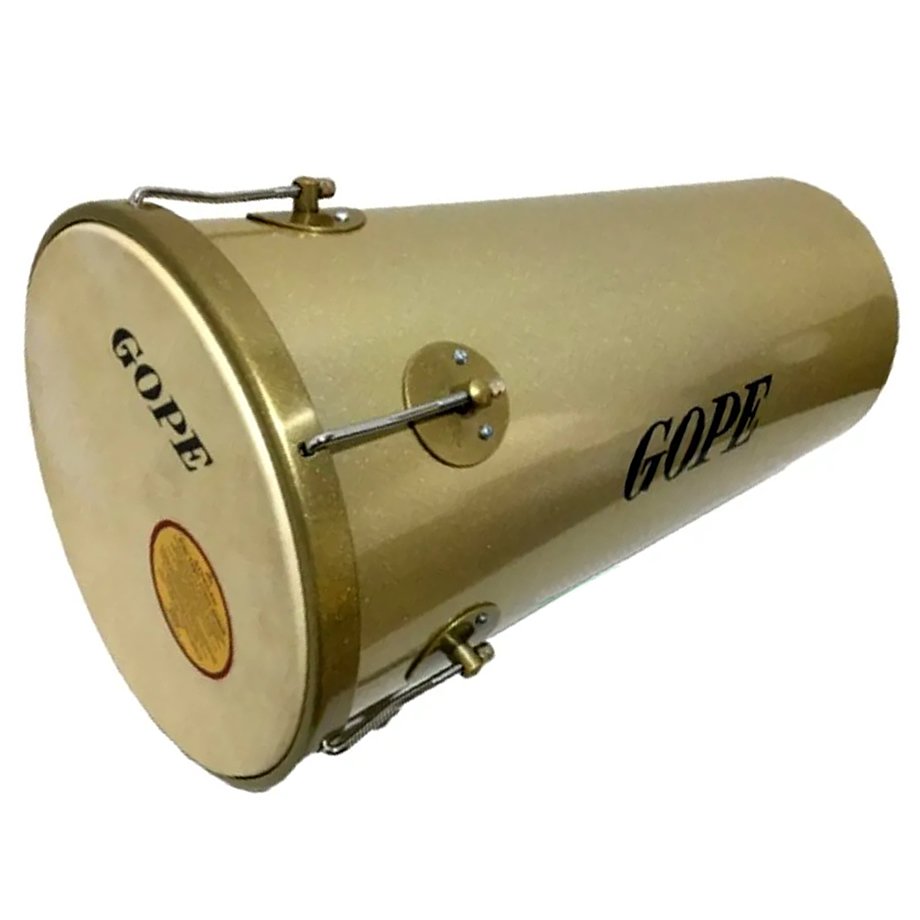 Rebolo Tantan Cônico Alumínio 45cm 10 Pol Dourado Gope
