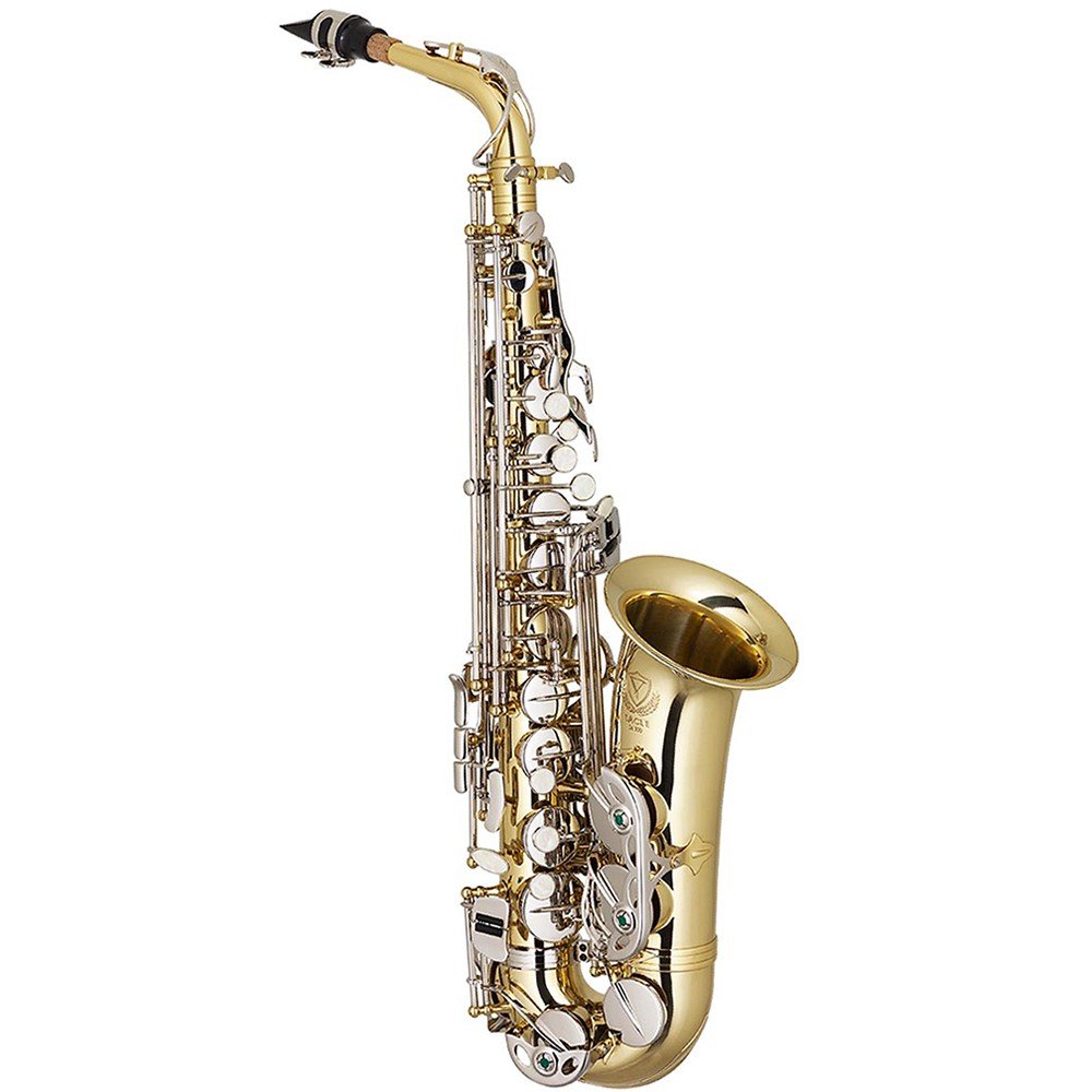 Saxofone Alto Mib Eagle Sa500 Ln Laqueado Niquelado + Estojo
