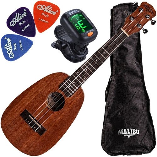Ukulele Abacaxi Concerto Cordas Aquila 23sp  Malibu C/ Capa