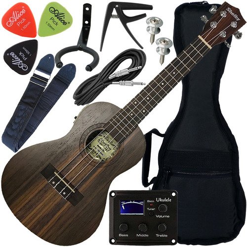 Ukulele Concerto Eletroacústico Shelby Su23re C/ Equalizador