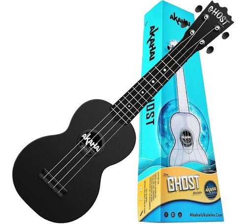 Ukulele Soprano Akahai Ghost Acústico Personalizados Aquila