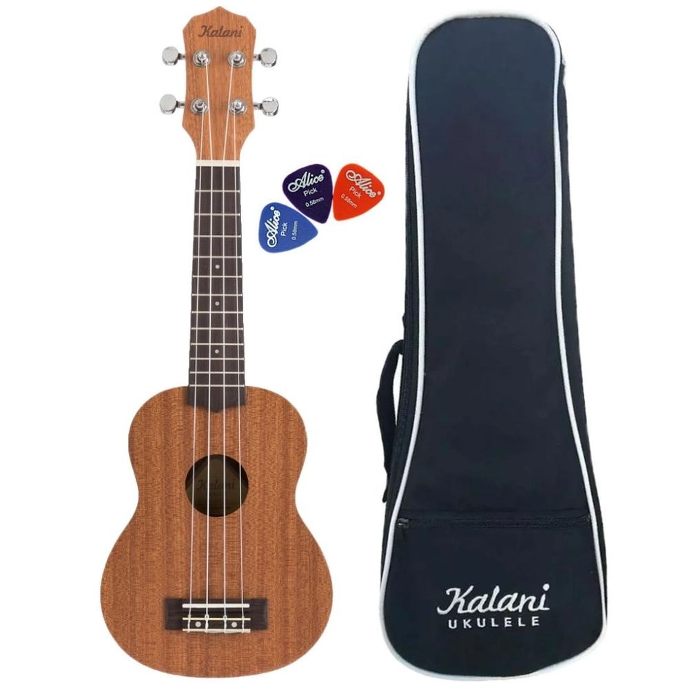 Ukulele Soprano Kalani Acústico Kal220ss C/ Bag + Palhetas