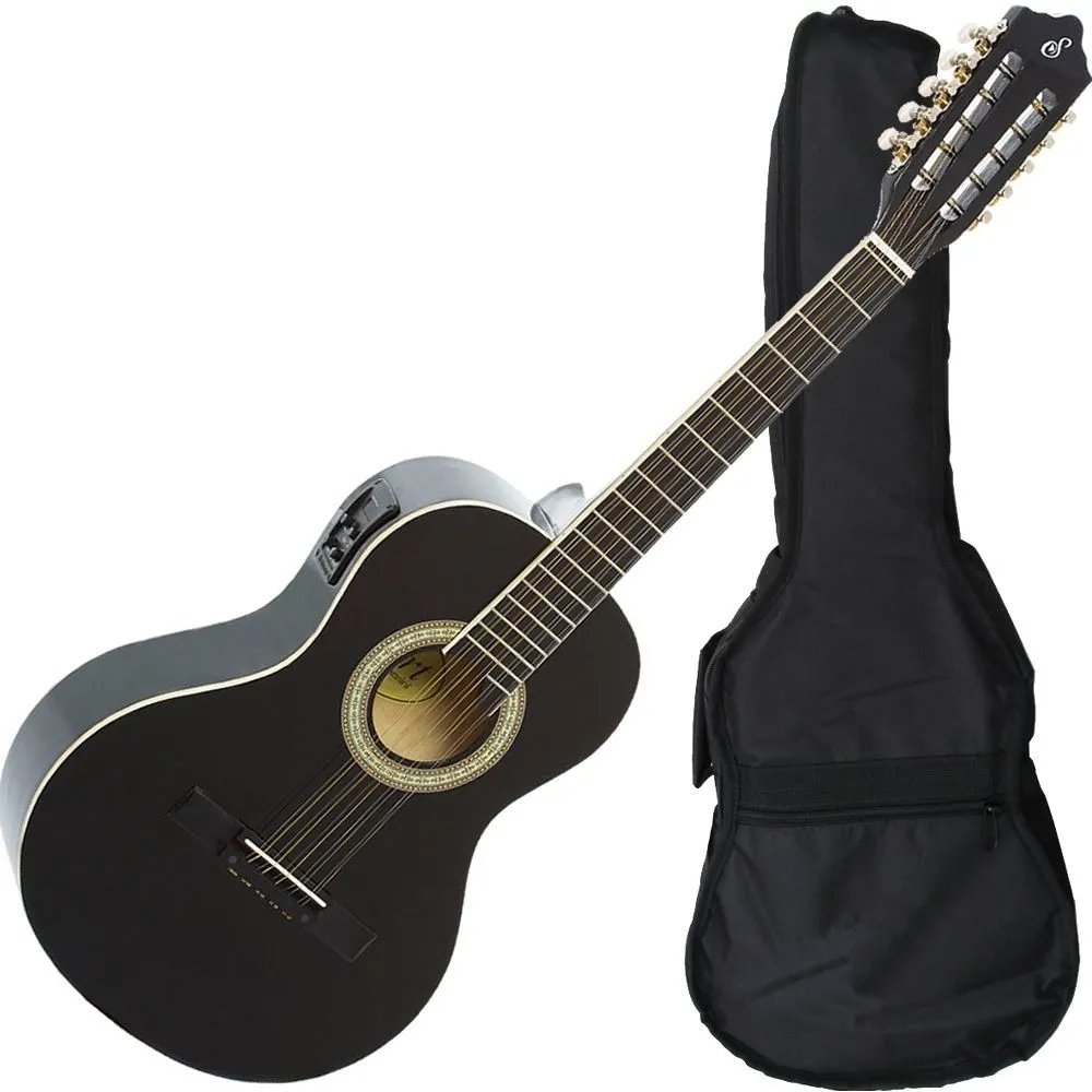 Viola Eletroacústica Caipira Giannini Vs14 EQ BK Capa + Afinador