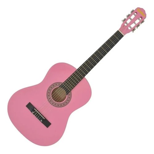 Violão Acustico Estudante Nylon Waldman Rosa
