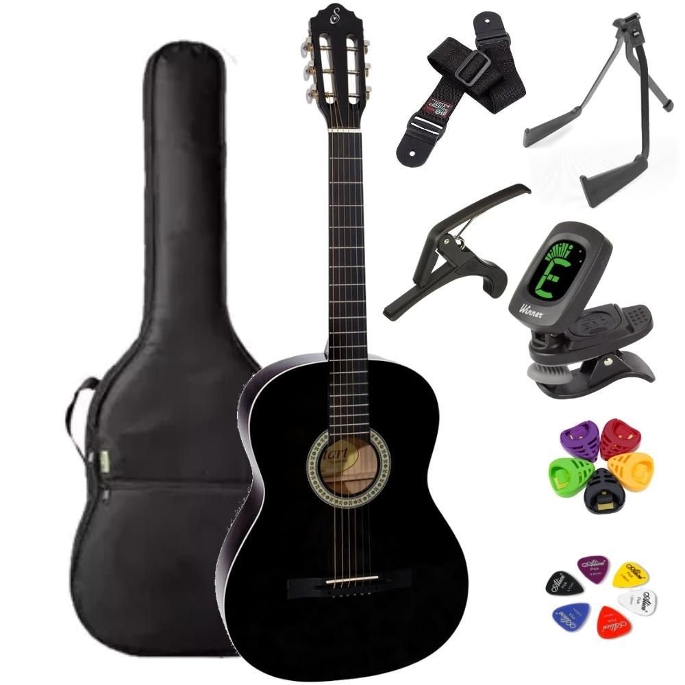 Violão Acústico Giannini Clássico Aço S-14 BK + KIT1CKL
