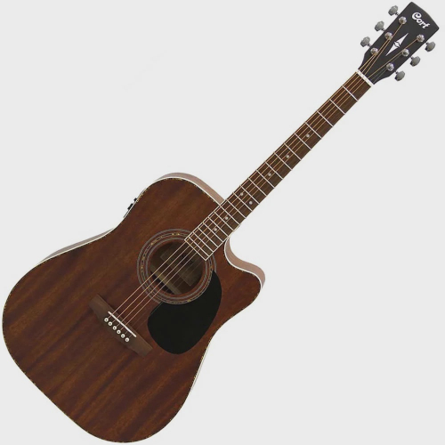 Violão Eletroacústico Cort Ad 880ceda Op/b Aço Mahogany Com Bag