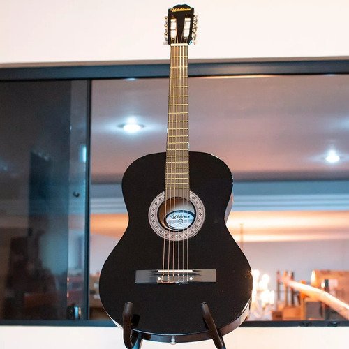Violão Estudante Acústico Queens Cordas Aço Preto
