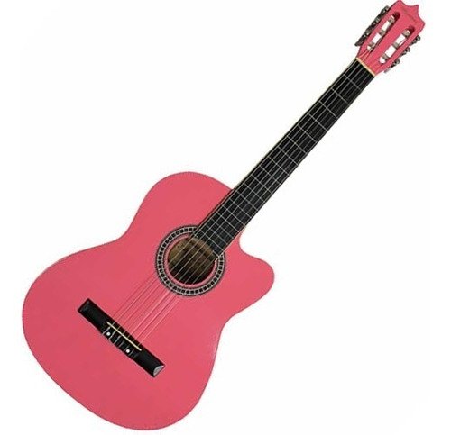 Violão Estudante Cordas Nylon Rosa Mag5pk Austin Envio 24h
