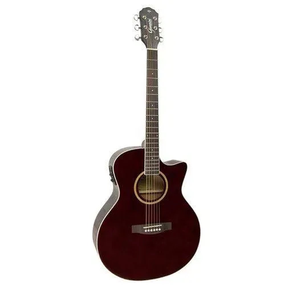 Violão Folk Giannini Gsf 3 Ceq Cutaway Tdw - Translucent Dark Wine