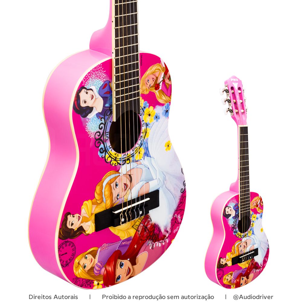 Violão Infantil Disney Princesas Celebration Vip-5 Acustico 1/2 30 phx