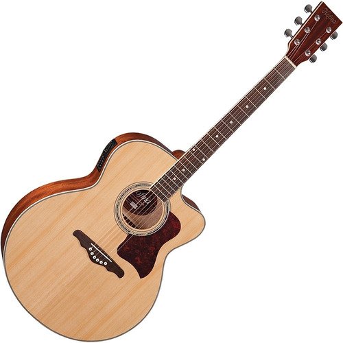 Violão Jumbo Eletroacústico Aço Hofma Hmj-223 Natural