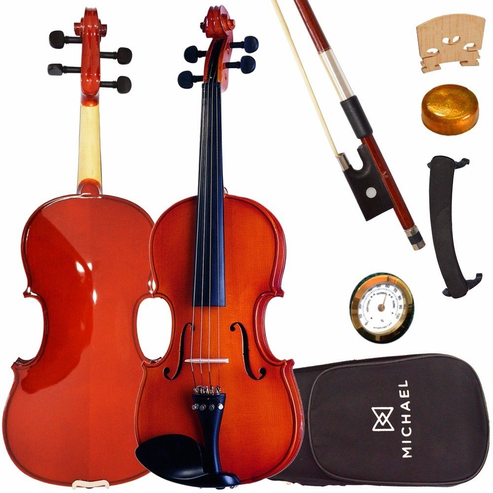 Violino Michael Vnm40 4/4  Arco De Crina Animal - Tradicional Series